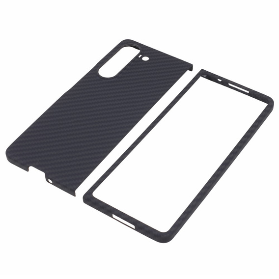 Case for Samsung Galaxy Z Fold5 5G, Aramid Fiber Cover, black