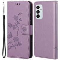 Flip case for Samsung Galaxy M23, Butterfly, purple