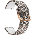 Smooth strap for Samsung Galaxy Watch Active 22mm, Brown Leopard