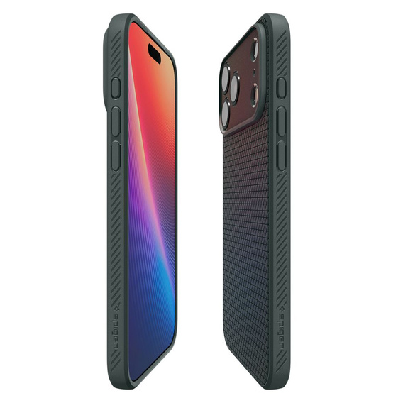 Spigen Liquid Air case for iPhone 17 Pro, Abyss Green
