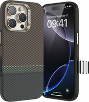 BENKS Kevlar Magnetic Armor Pro Prestige 600D Y066 case for MagSafe with active button for iPhone 16 Pro Max