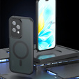 Case for Honor 200 Lite, Fusion Hybrid, for MagSafe, black