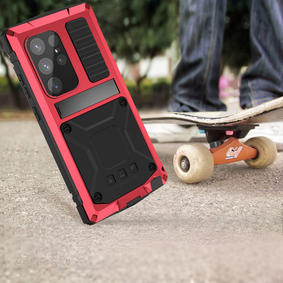Armored case for Samsung Galaxy S25 Ultra, R-JUST, red