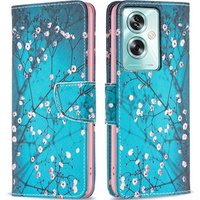 Flip case for Oppo A79 5G, Wallet, Sakura, blue