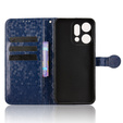 Flap case for Oppo Reno 14, Wallet Rhombus, blue