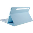 Case + keyboard Samsung Galaxy Tab S7 T870/T875 / S8, Pen Slot, blue