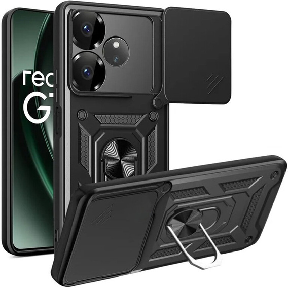 Case for Realme GT 6 / 6T, CamShield Slide, black