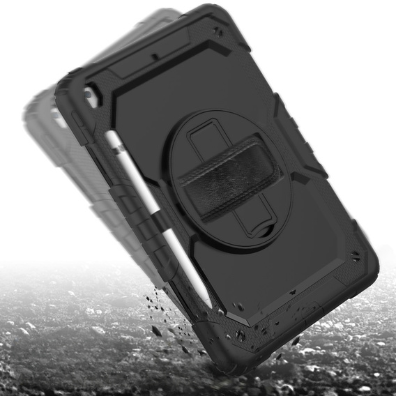 Armored Case for iPad 10.2" 2021/2020/2019 (9/8/7 gen.), protective 360 with stylus slot, black
