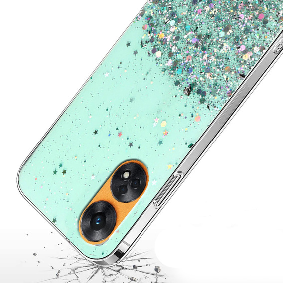 Case for Oppo Reno8 T, Glittery, green