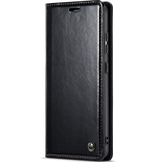 CASEME flip case for Samsung Galaxy A52/A52s, Waxy Textublack, black