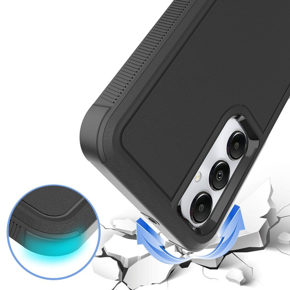 Armored Case for Samsung Galaxy A05s 4G, Dual Shockproof, black