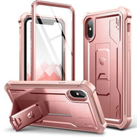 Armored case for iPhone XS Max, Dexnor Full Body, pink