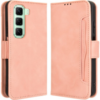 Flip case for Infinix Hot 50 4G, Card Slot, pink