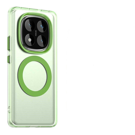 Case for Xiaomi Redmi Note 14 Pro 5G / Poco X7 5G, Fusion Hybrid, for MagSafe, green