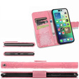 Flip case for Samsung Galaxy S24 FE, Butterfly, pink rose gold