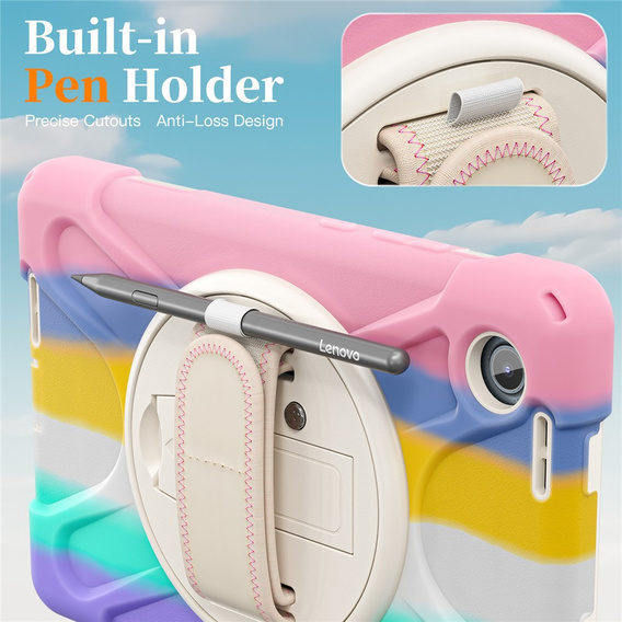 Armoured case with stand and shoulder strap for Lenovo Tab One