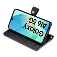 Flip case for Samsung Galaxy A16, Wallet Zipper Pocket, black