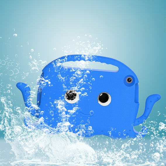 Children's case for Lenovo Tab M10 10.1 Gen 3, with handle, octopus, blue