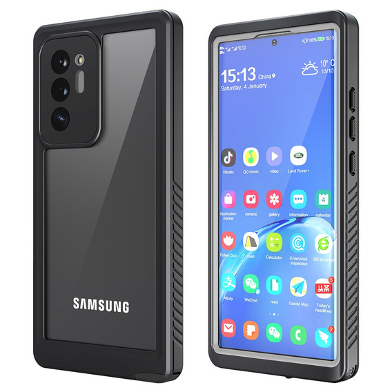 IP68 Waterproof Case for Samsung Galaxy Note 20 Ultra, black