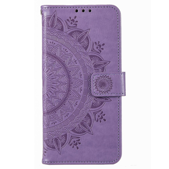 Flip case for Motorola Moto E22 / E22i, Mandala, purple