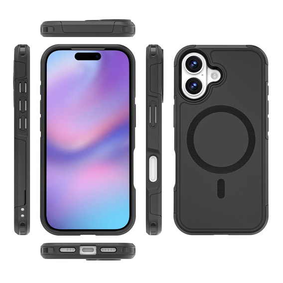 MagForce case for iPhone 17, for MagSafe, armoured, black