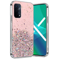 Case for Oppo A54 5G/A74 5G/A93 5G, Glittery, pink
