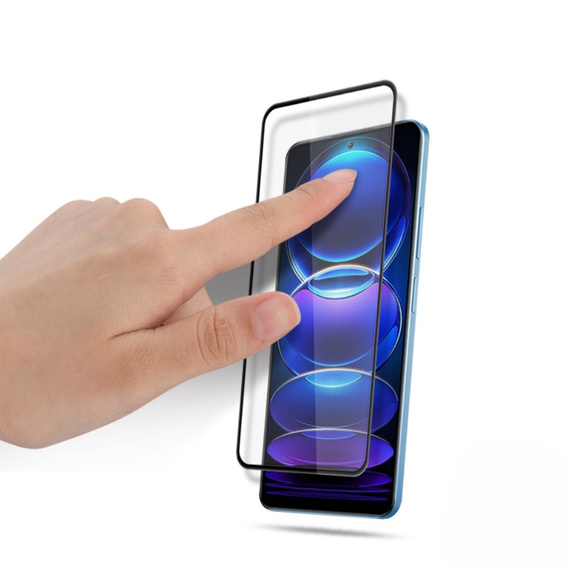 Mocolo Full Glue Tempered Glass for Xiaomi Poco X5 Pro 5G, black frame