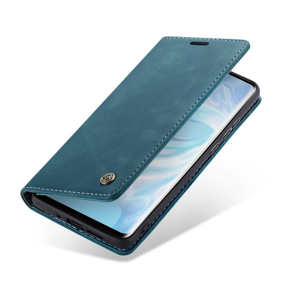 CASEME case for Huawei P30 Pro, Leather Wallet Case, blue