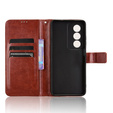 Flip case for Oppo A80, Crazy Horse Wallet, brown