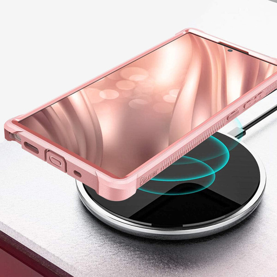 Armored case for Samsung Galaxy Note 20 Ultra, Dexnor Full Body, pink rose gold