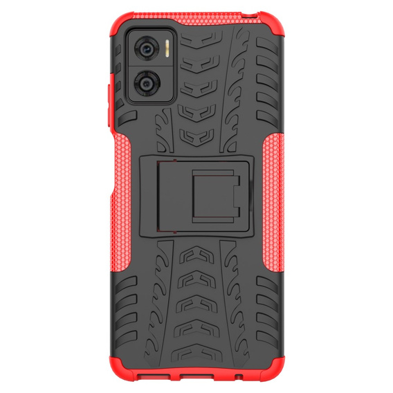 Case for Motorola Moto E22 / E22i, Tire Armor, black / red