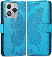 Flip case for Honor 400 Lite, Butterfly, blue