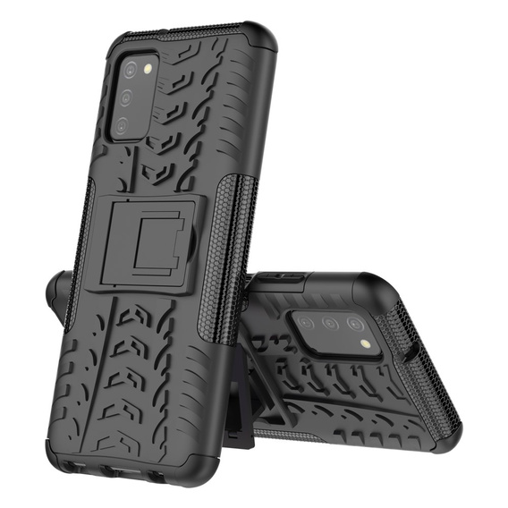 Case for Samsung Galaxy A03s, Tire Armor, black