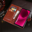 Flip case for T Phone 3 5G, Crazy Horse Wallet, brown