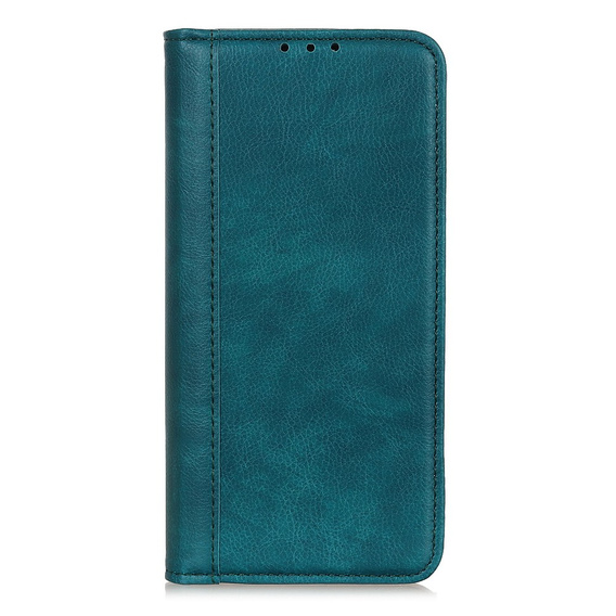 Case for Samsung Galaxy S25 Ultra, Wallet Litchi Leather, green