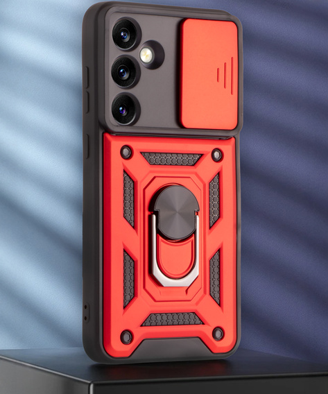 Case for Samsung Galaxy S24 FE, CamShield Slide, red
