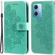 Flip case for Xiaomi Redmi Note 12 5G / POCO X5 5G, Mandala Flower, green