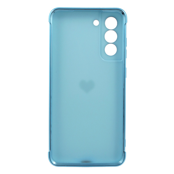 Case for Samsung Galaxy S21 FE, Electro heart, blue