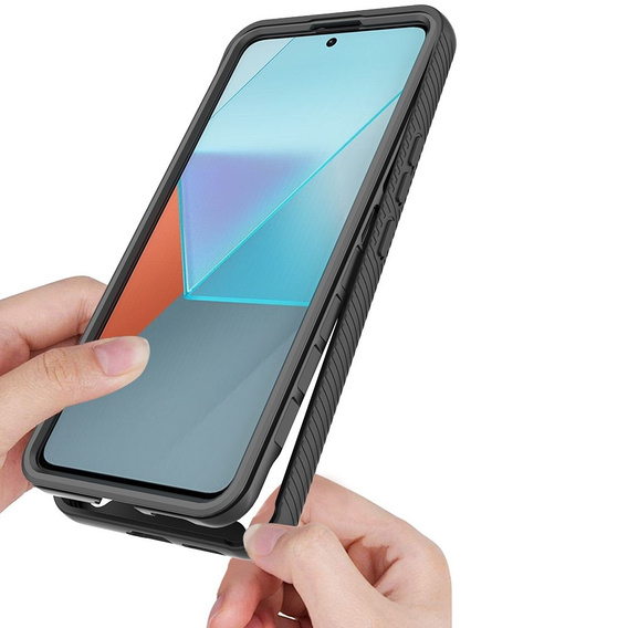 Case for Xiaomi Redmi Note 13 Pro 5G, Shockproof, with film, black