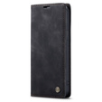 CASEME case for iPhone 14 Pro, Leather Wallet Case, black