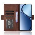 Flip case for Realme C61, Card Slot, brown