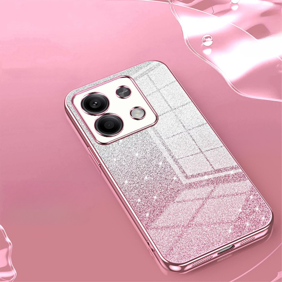 Case for Xiaomi Redmi Note 13 5G, Glitter Case CamShield, pink