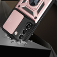 Case for Samsung Galaxy S22 5G, CamShield Slide, pink rose gold