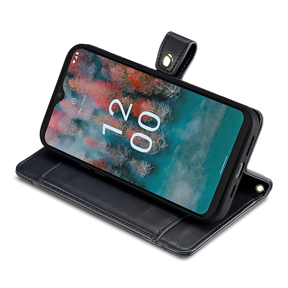 Flip case for Nokia G42, Wallet Zipper Pocket, black