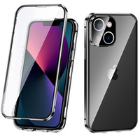 Case for iPhone 13, Magnetic Dual Glass, black