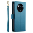 Flip case for Realme 14 Pro+ 5G, Wallet Zipper Pocket, blue