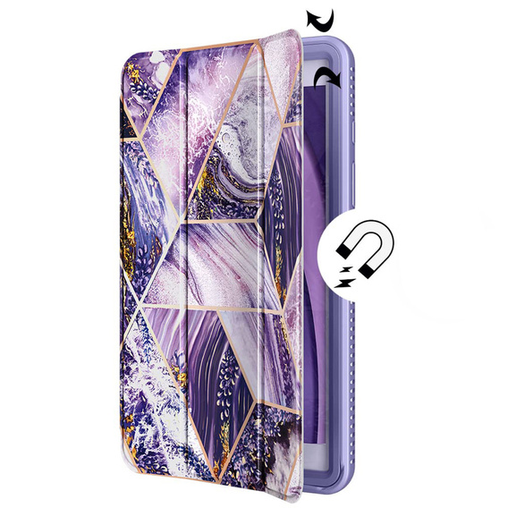Case for Samsung Galaxy Tab A 8.0, Suritch Full Body Basic, purple