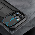 Case for iPhone 15 Pro Max, R-JUST CamShield Slide, armoured, black