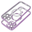 Case for iPhone 16 Pro, Electro MagSafe, purple + Screen Glass