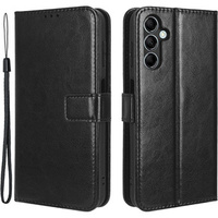 Flip case for Samsung Galaxy M34, Crazy Horse Wallet, black